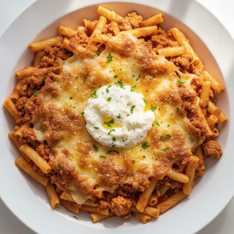 Classic Baked Ziti with Ricotta