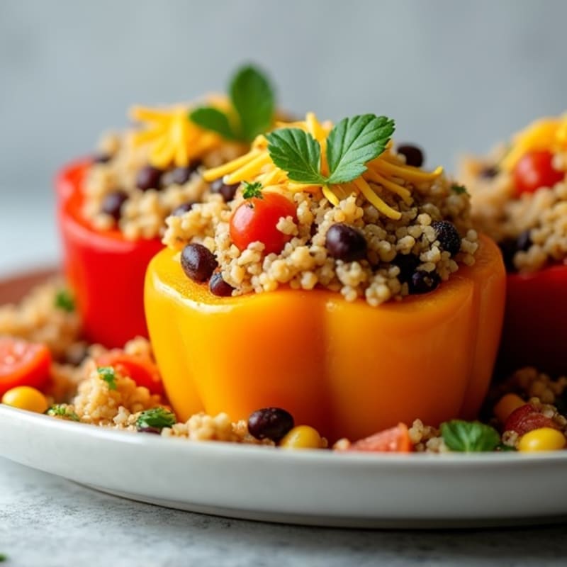 Zesty Quinoa Stuffed Peppers