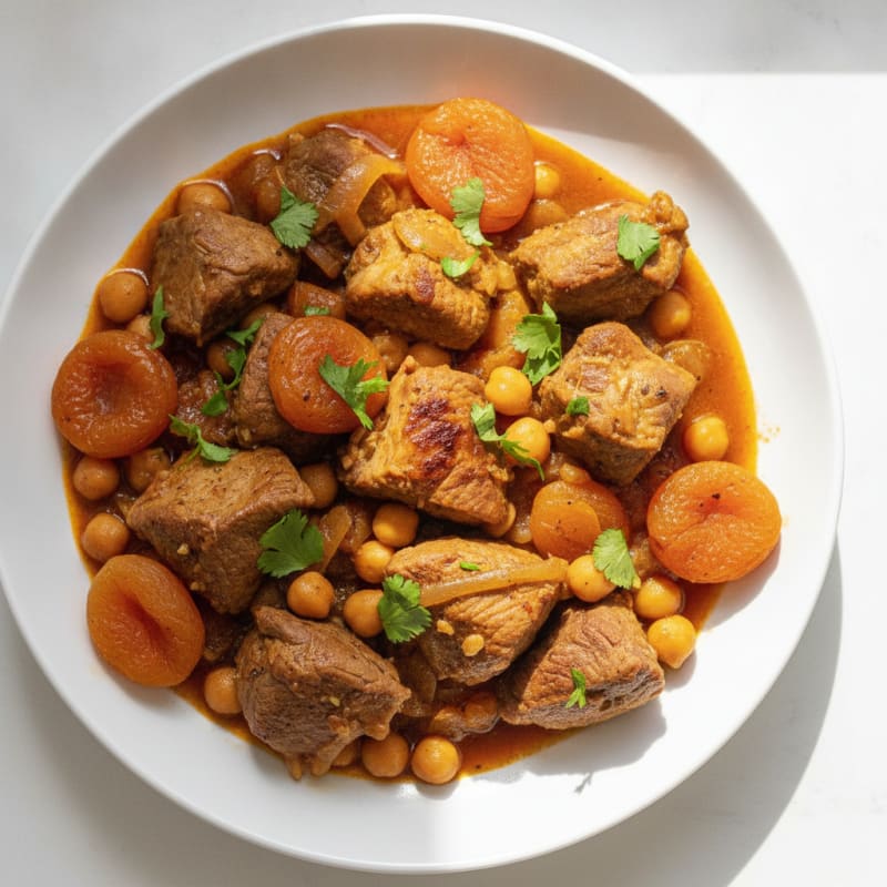 Moroccan Lamb Tagine with Apricots