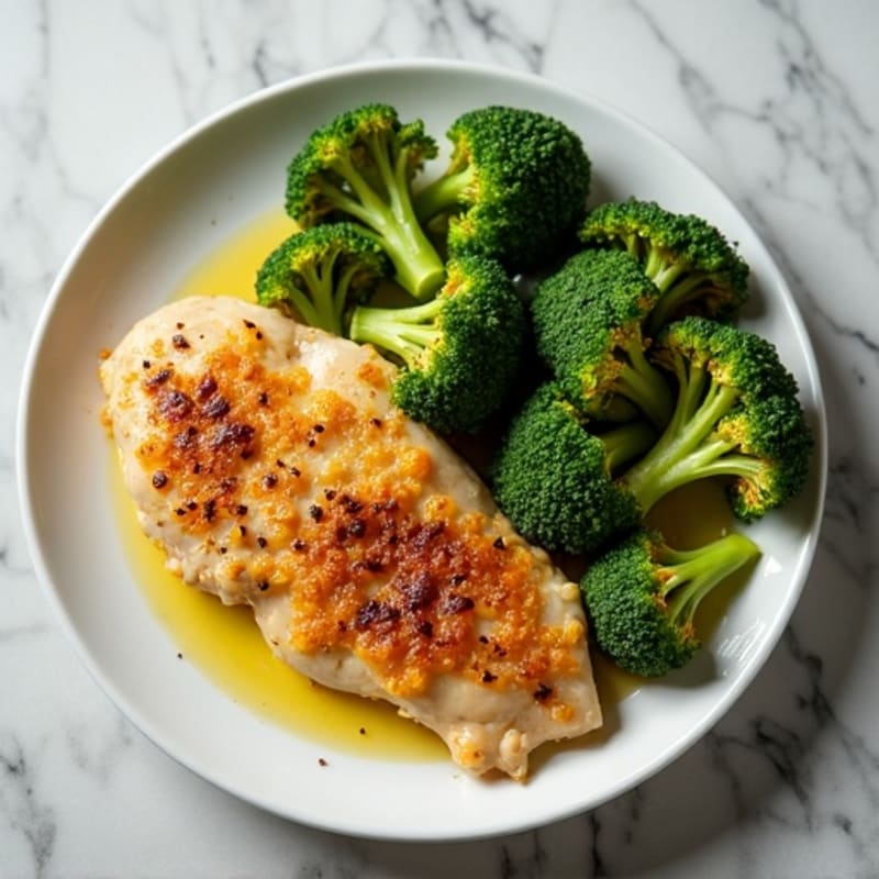 Sheet Pan Lemon Garlic Chicken and Crispy Broccoli