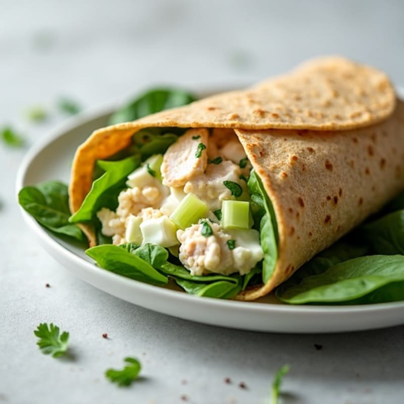 Creamy Herb Chicken Salad Wrap