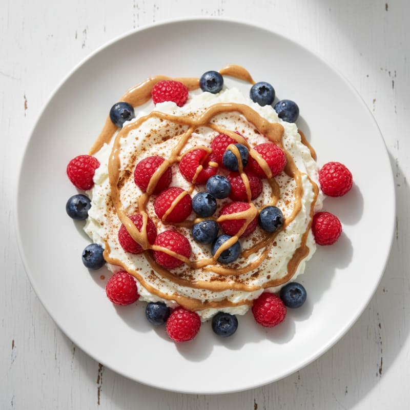 Whipped Cottage Cheese with Berries
