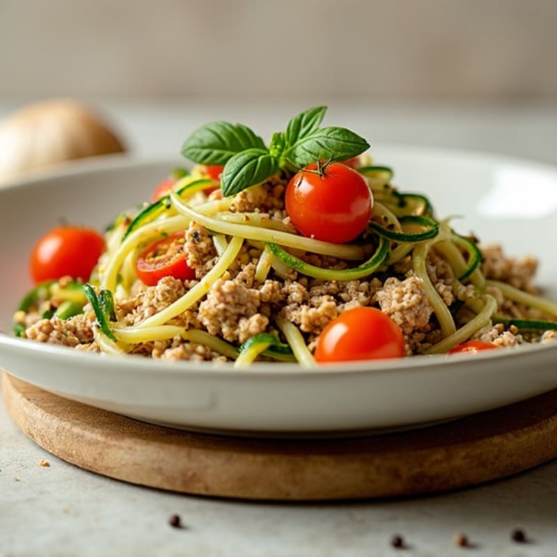 Protein-Packed Turkey and Zucchini Noodle Skillet