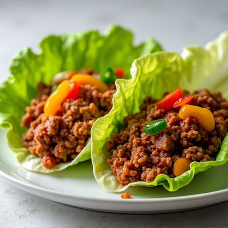 Savory Lean Ground Beef Sloppy Joe Lettuce Wraps