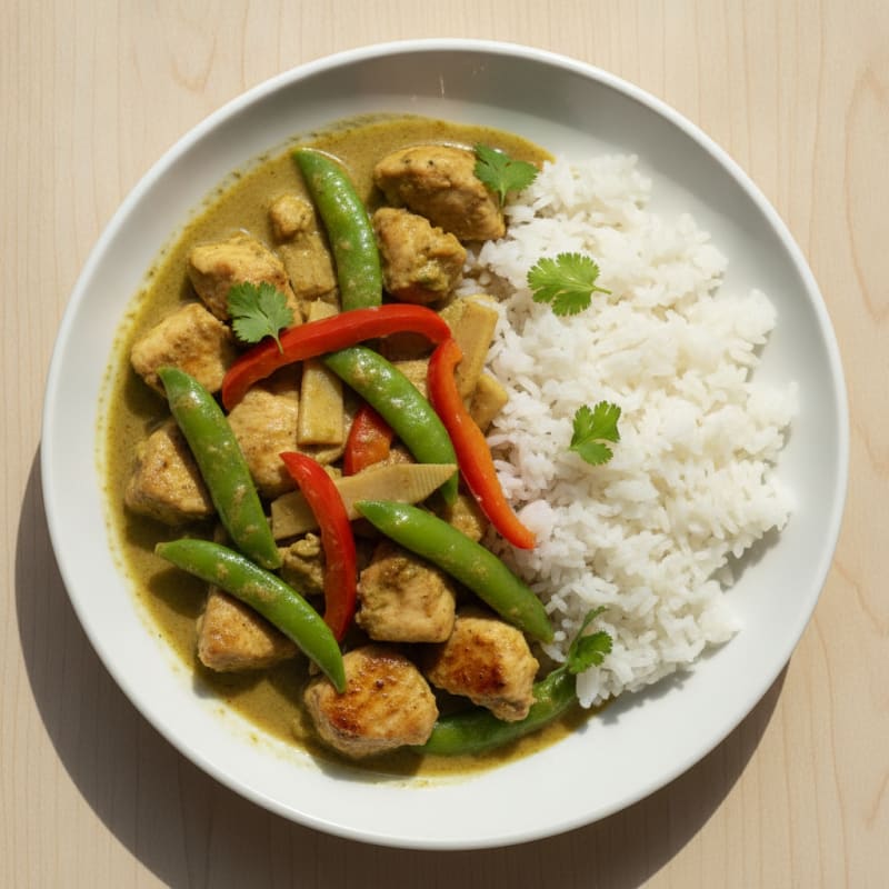 Thai Green Curry Chicken with Jasmine Rice