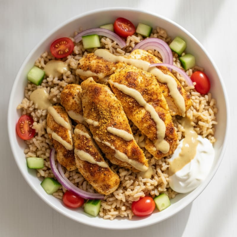 Chicken Shawarma Rice Bowl
