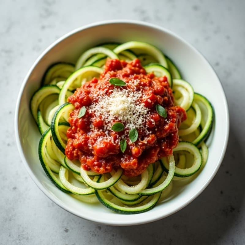 Lean Turkey and Zucchini Noodle Marinara