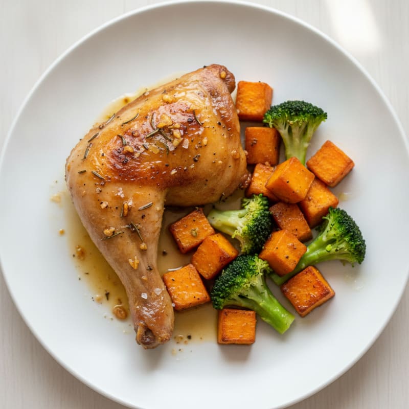 Roasted Chicken Leg with Herbs