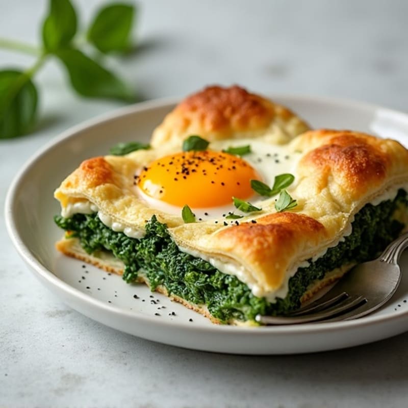 Crispy Spinach Feta Phyllo Bake