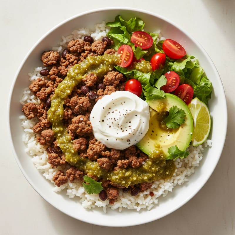 Beef and Rice Power Bowl