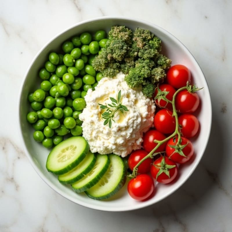 Protein-Packed Savory Cottage Cheese Bowl with Fresh Herbs