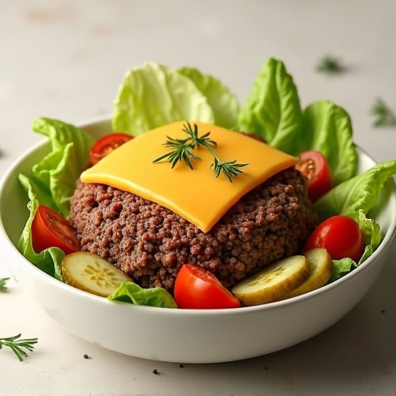 Lean Ground Beef Protein-Packed Big Mac Salad