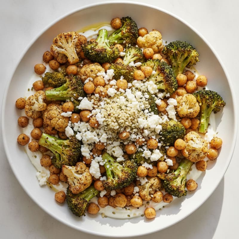 Roasted Vegetable and Chickpea Bowl