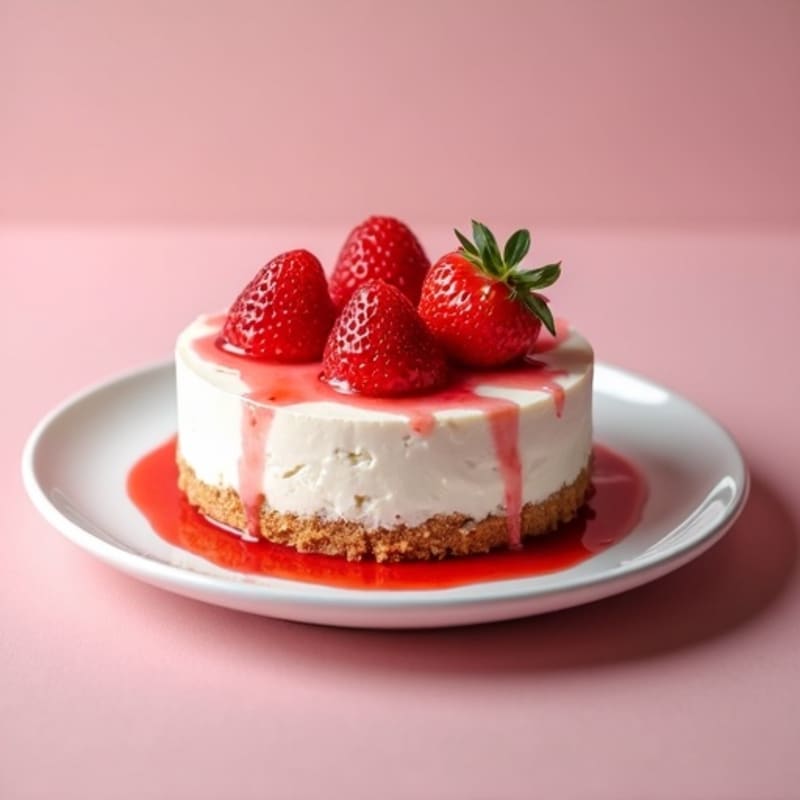 Strawberry Protein Cheesecake