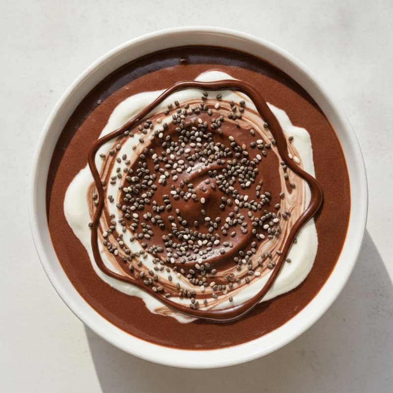 Silky Chocolate Protein Pudding with Greek Yogurt