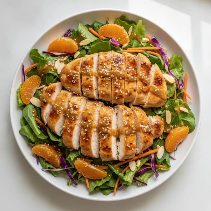 Sesame Chicken and Mandarin Salad