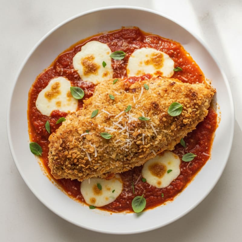 Crispy Baked Chicken Parmesan