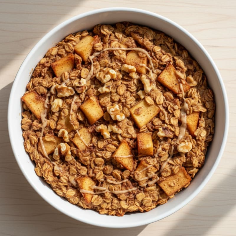 Baked Apple Cinnamon Oatmeal