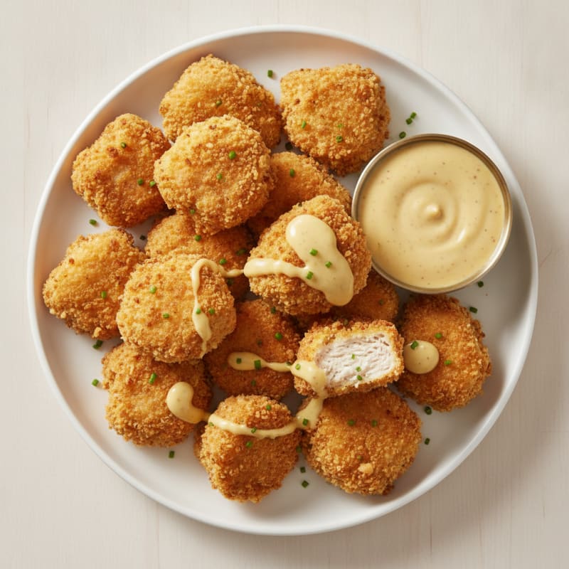 Buttermilk Chicken Bites with Dipping Sauce