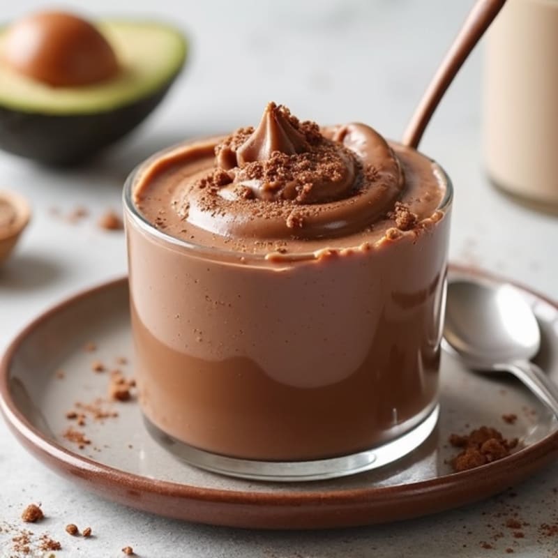 Silky Chocolate Protein Pudding with Almond Butter Swirl