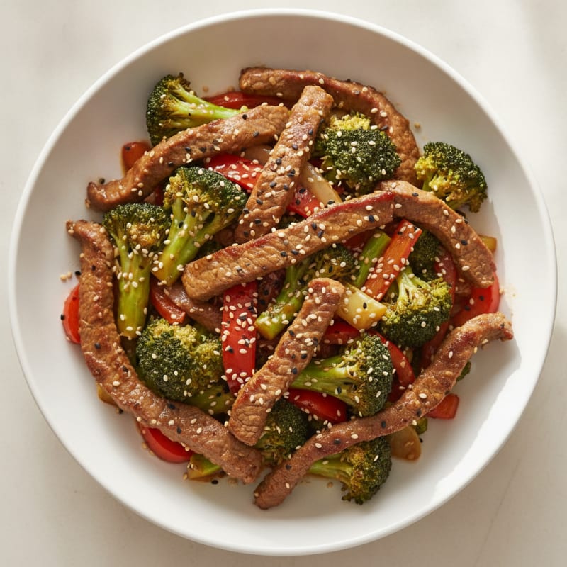 Sesame Beef and Broccoli Stir-Fry
