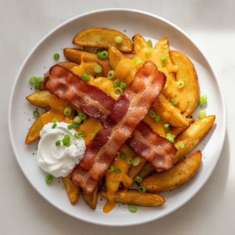 Clean Loaded Bacon Cheese Fries