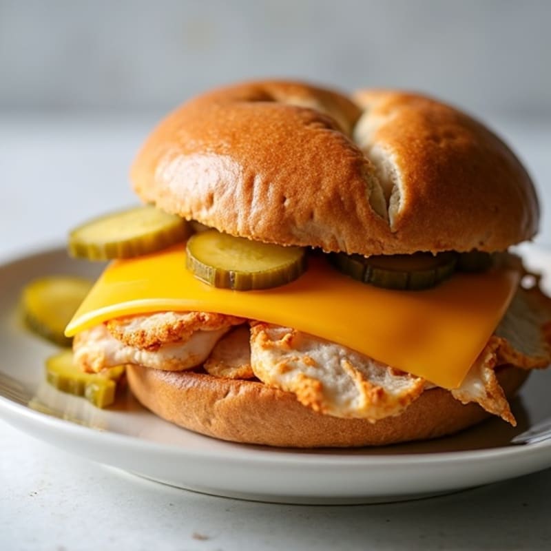 Crunchy Cheese Sandwich on Fresh Roll