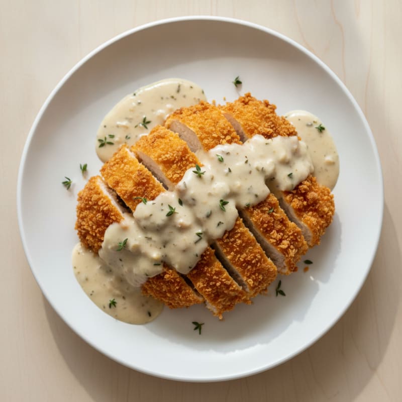 Buttermilk Fried Chicken with Creamy Gravy