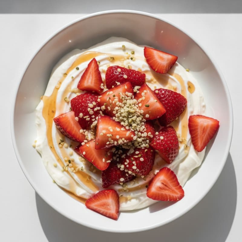 Silky Greek Yogurt Protein Pudding with Berries
