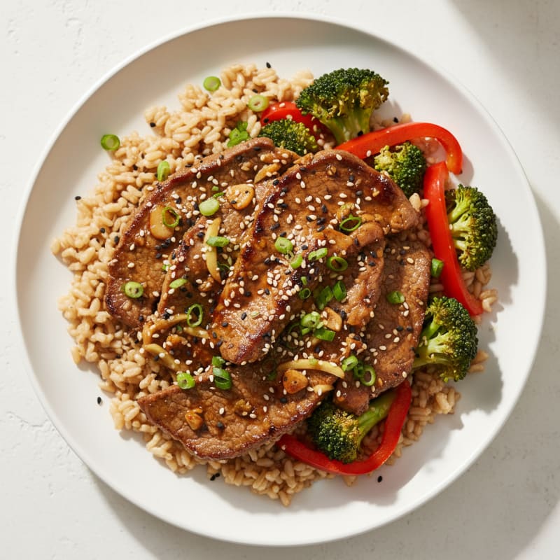 Tender Sesame-Ginger Beef Bulgogi