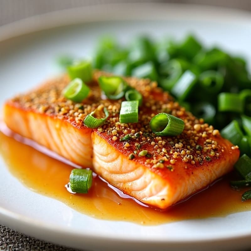 Crispy Pistachio-Crusted Salmon with Honey-Miso Glaze