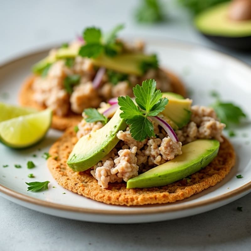 Crispy Tuna Salad Tostadas