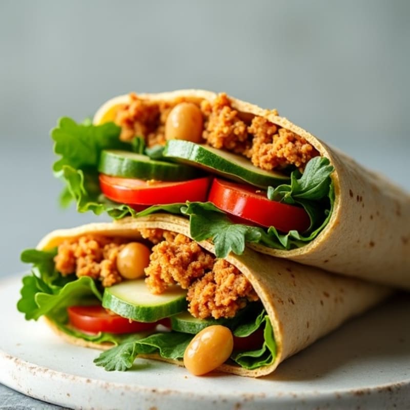Crunchy Fresh Garden Veggie Wrap