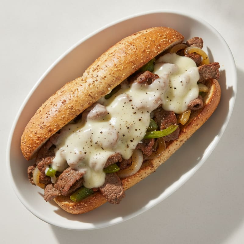 Classic Philly Cheesesteak Sandwich
