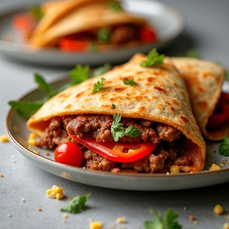 Spicy Steak and Bell Pepper Quesadillas