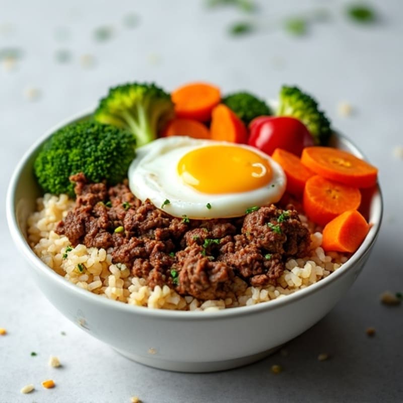 Lean Beef and Veggie Rice Bowl