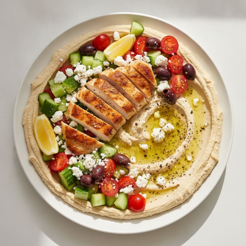 Mediterranean Hummus Vegetable Platter