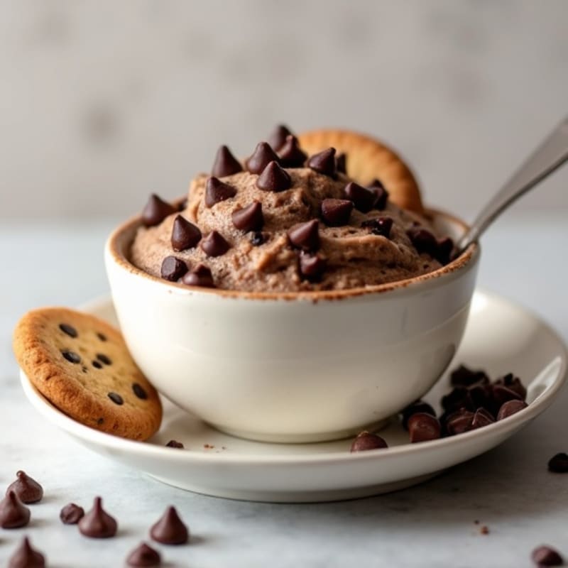 High-Protein Chocolate Chip Cookie Dough Pudding
