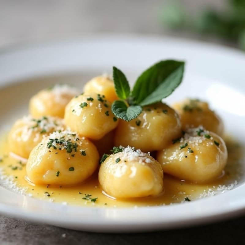 Herb-Ricotta Gnocchi with Brown Butter Sage Sauce