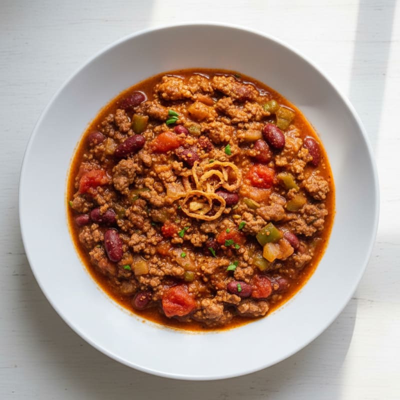 Smoky Ground Beef and Bean Chili