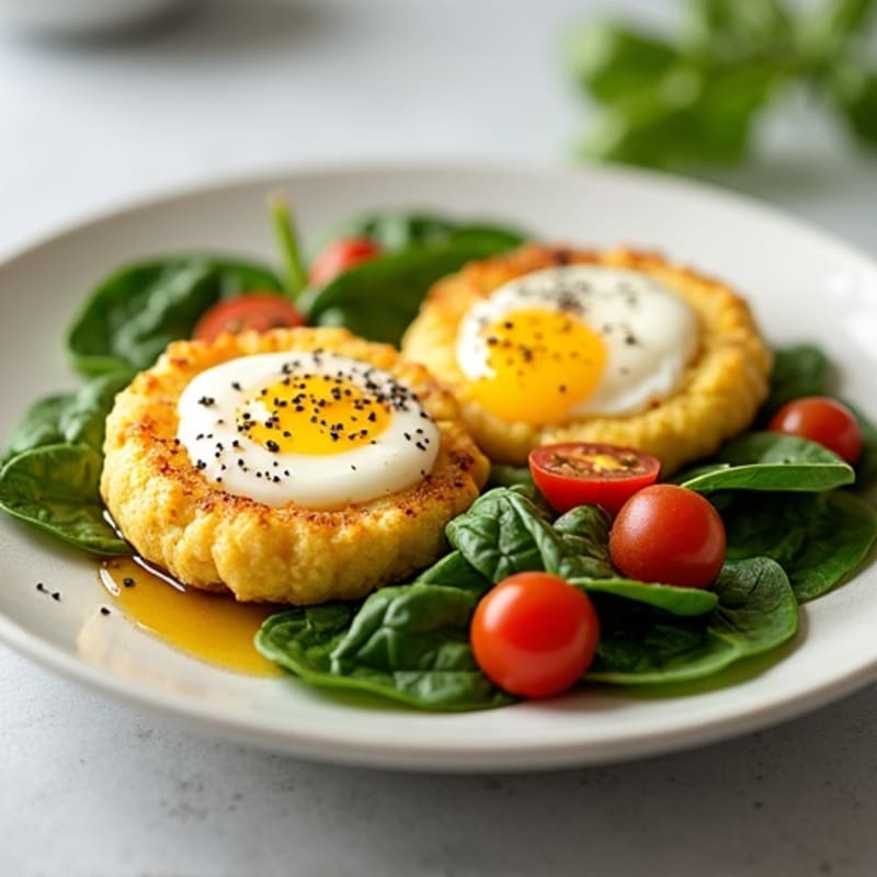 Fluffy Egg White Bites with Creamy Cottage Cheese