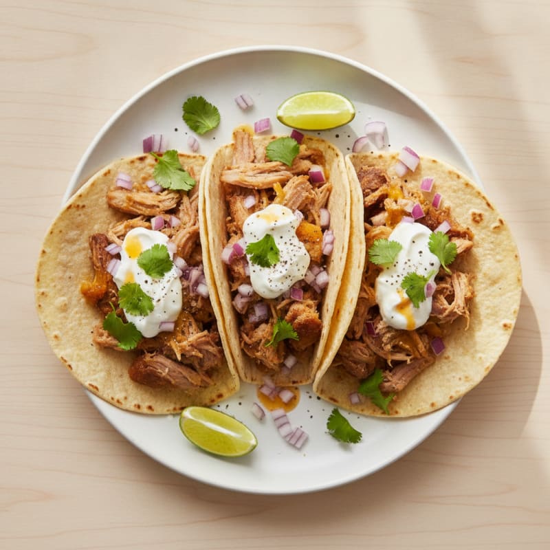 Slow-Cooked Pork Carnitas Tacos