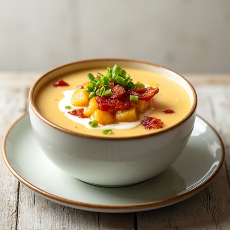 Creamy Healthy Loaded Baked Potato Soup