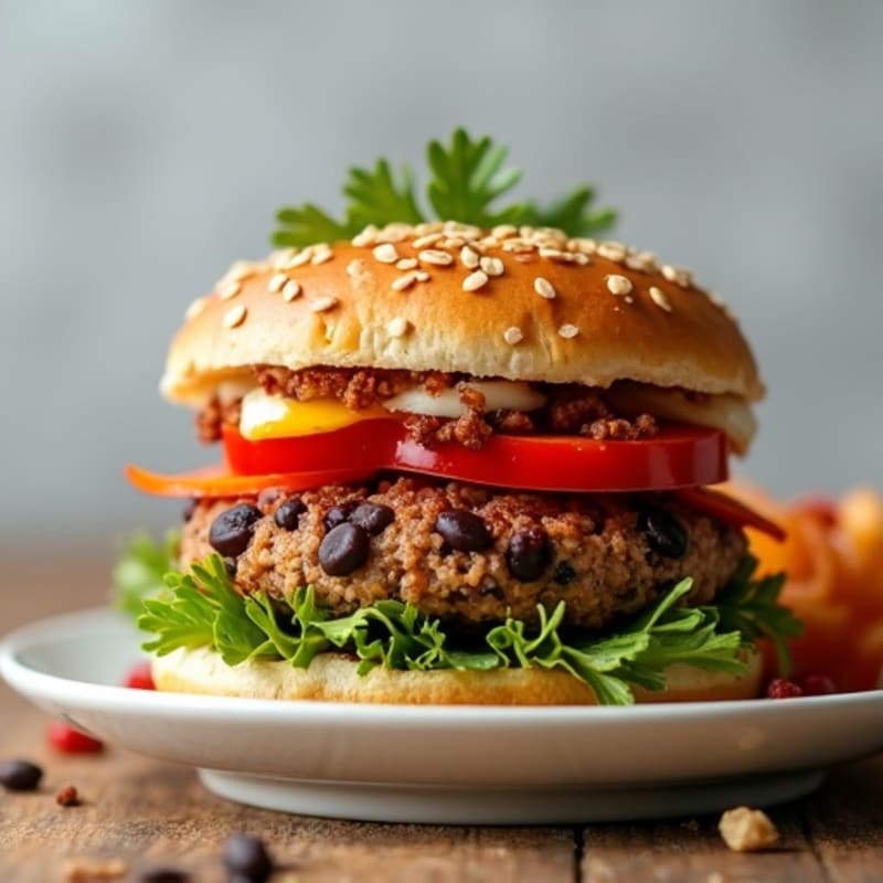 Smoky Chipotle Black Bean Quinoa Burgers
