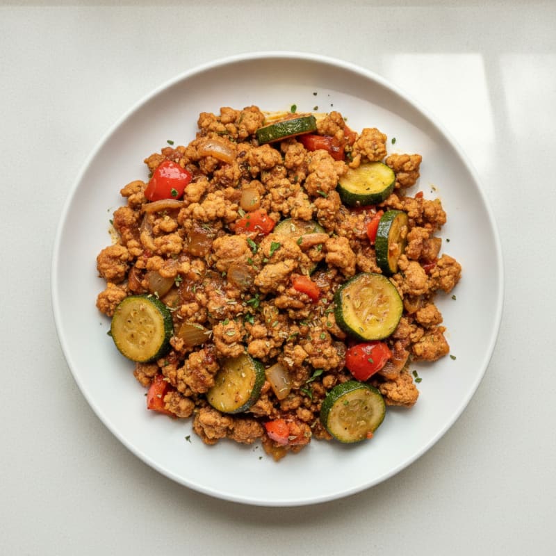 Savory Ground Turkey Skillet