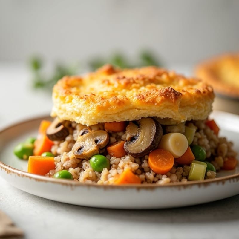 Lean Turkey and Vegetable Pot Pie with Crispy Topping
