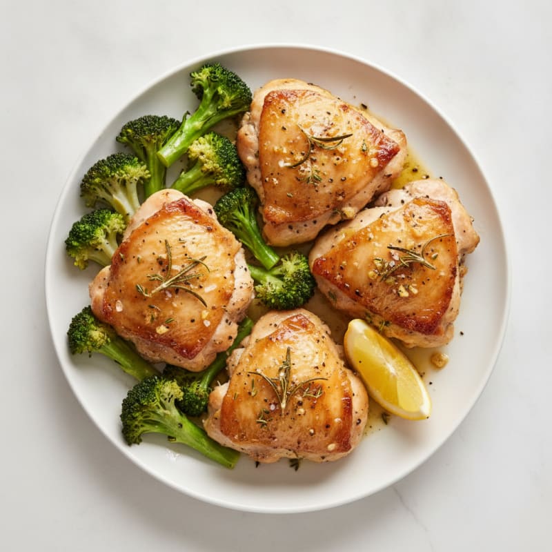 Garlic-Herb Roasted Chicken Thighs