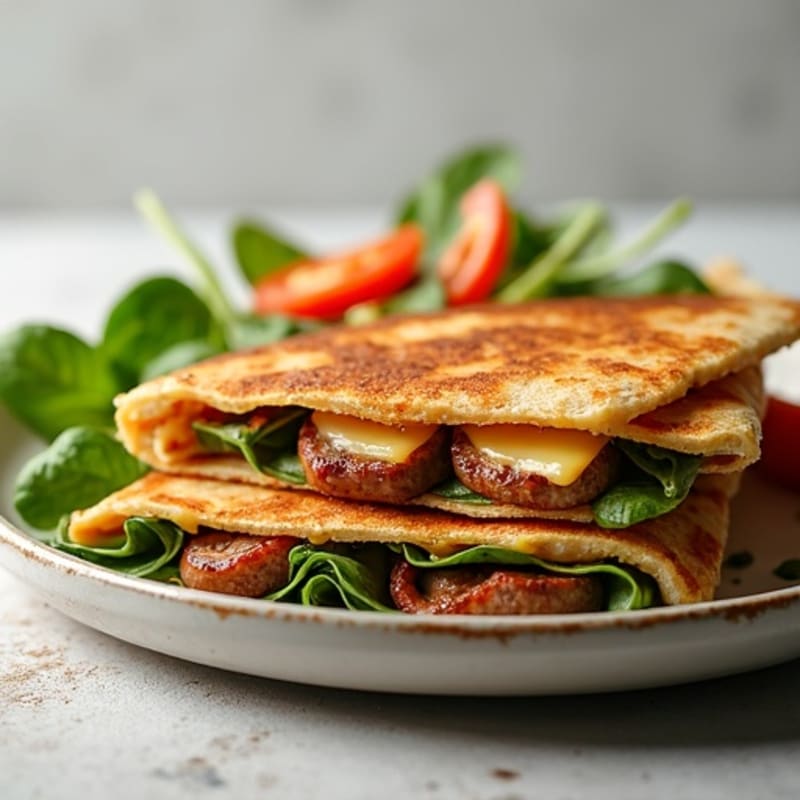 Crispy Lean Steak and Veggie-Loaded Quesadillas
