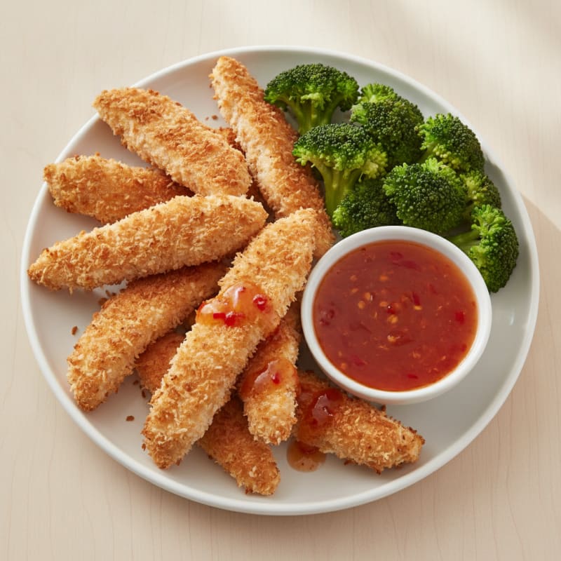Coconut-Crusted Chicken with Sweet Chili Sauce