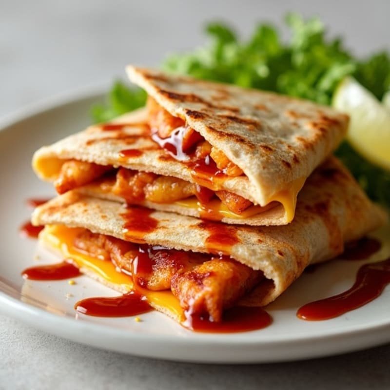 Crispy BBQ Chicken Quesadillas
